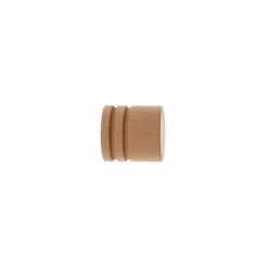Set di 2 terminali per asta in legno (D28 mm) Nils Beige Verniciato