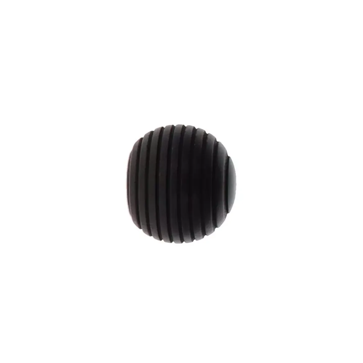 Set di 2 terminali per asta in legno (D28 mm) Nils galaxia Nero opaco