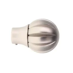 Set di 2 terminali per tenda (D20 mm) tocco di Zen Argento