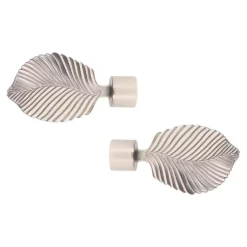 Set di 2 terminali per tenda (D20 mm) Exotica Argento