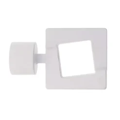 Set di 2 terminali per tenda(D28 mm) upper east side Bianco opaco
