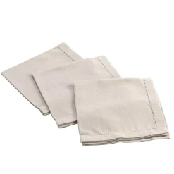 Set di 3 tovaglioli (40 cm) Charline Beige