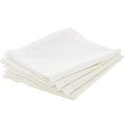 Set di 4 tovaglioli Chambray Ecrù