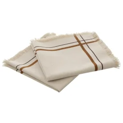 Set di 2 tovaglioli cotone (40 x 40 cm) Ray Beige