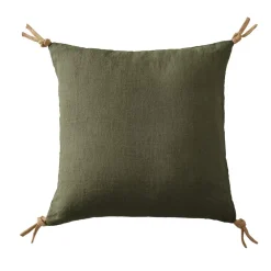 Set di 3 tovaglioli lino lavato (40 x 40 cm) Louise Verde rosmarino