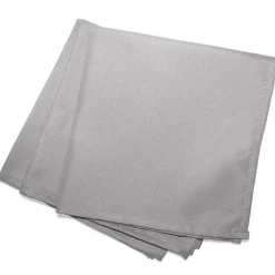 Set di 3 tovaglioli Ricamo Grigio