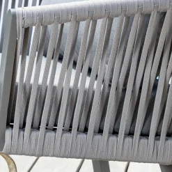 Set di mobili da giardino Amalfi Grigio antracite 5 posti