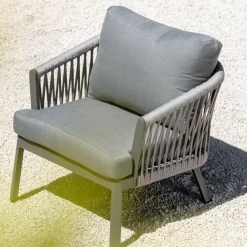 Set di mobili da giardino Amalfi Grigio antracite 5 posti