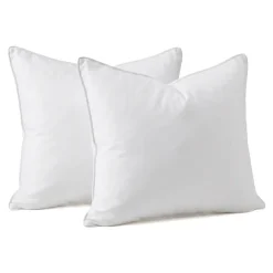 Set Piumone caldo antiacari (260 x 240 cm) + 2 Cuscini (60 x 60 cm) Comète Bianco
