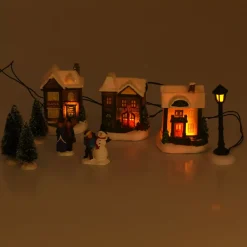 Set completo villaggio luminoso Oslo a pile