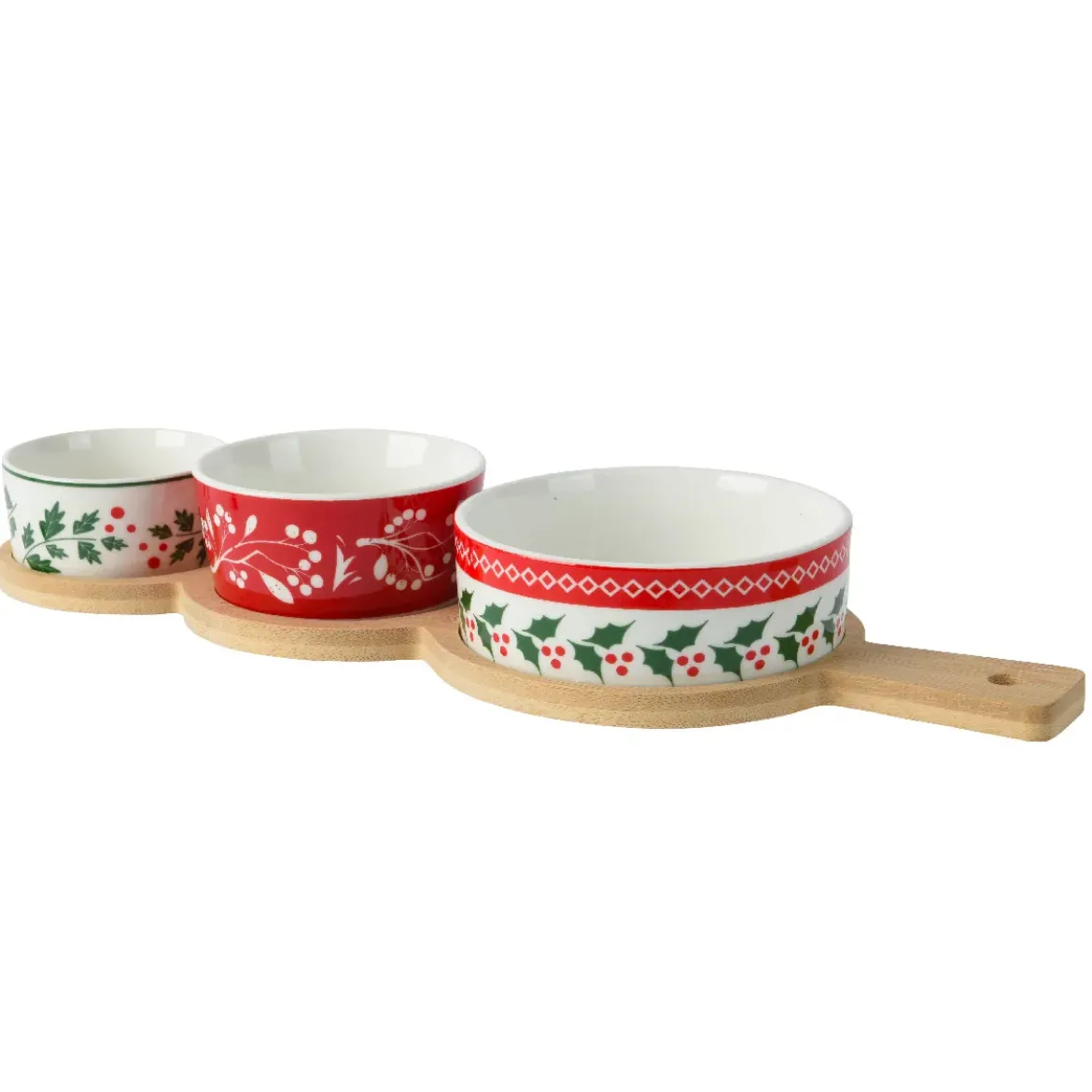 Set da tapas 3 ciotole (12 x 35 cm) Magia di Natale Multicolore