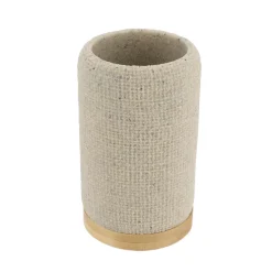 Set di accessori bagno Effetto Maille Beige