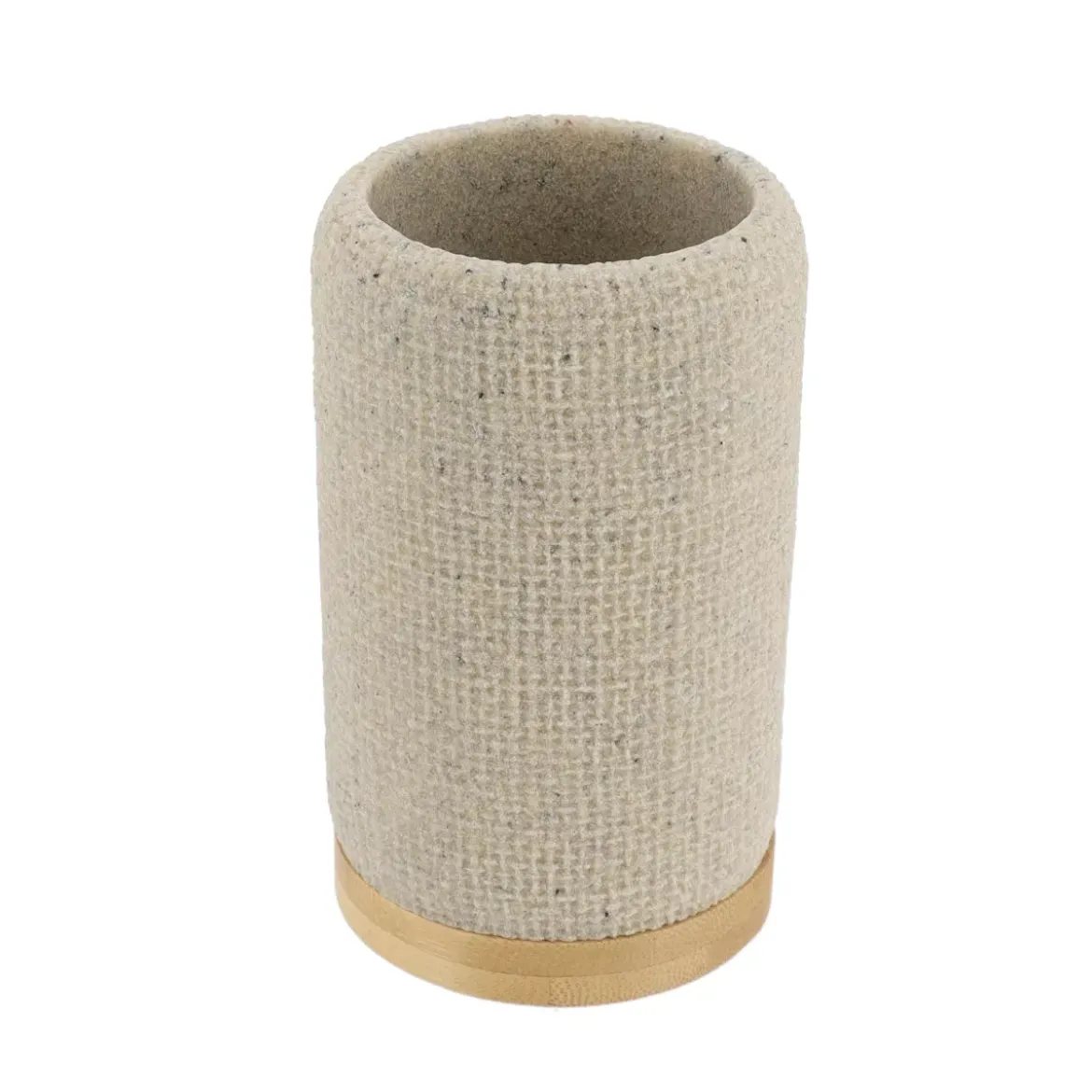 Set di accessori bagno Effetto Maille Beige