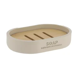 Set di accessori bagno Purebamboo Beige
