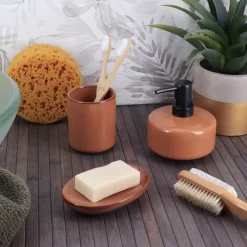 Set di accessori per il bagno gres laccato Season color Ambra
