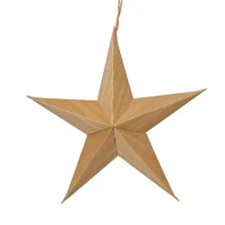 Set di 4 addobbi da appendere in carta (D15 cm) Astro di Carta Naturale