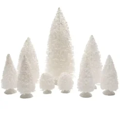 Set di 9 alberi Bianco per la creazione di un villaggio