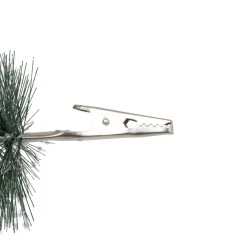 Set di 4 alberi di Natale con clip (Alt 16 e 13 cm) Foresta incantata Verde innevato