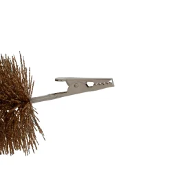 Set di 4 alberi di Natale con pinza (H15 cm) Foresta incantata Marrone
