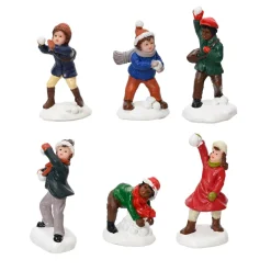 Set di 6 bambini (H5,5 cm) Giochi invernali per villaggio