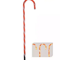 Set di 6 bastoncini di zucchero a pile 42 LED (47 cm) Candy Bianco caldo