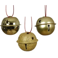Set di 12 campanelle da appendere (D3 cm) Christmas Stars Oro