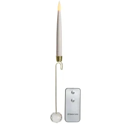 Set di 10 candele a pile (15 cm) Crystal bianco caldo