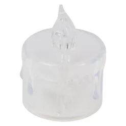 Set di 4 candele LED Tealight Trasparenti e glitterate