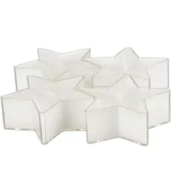 Set di 4 candele Stelle Bianco