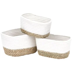 Set di 3 contenitori Timeless Bianco