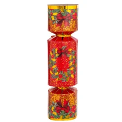 Set di 6 crackers natalizi Festività Rosso e Bianco