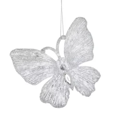Set di 2 farfalle Souy pailletés Argento