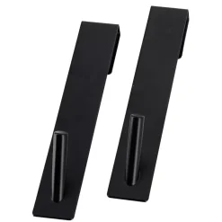 Set di 2 ganci speciale parete doccia (H 18cm) Nero