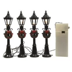 Set di lampadari illuminati per la creazione di un villaggio