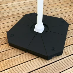 Set di 4 lastre per Ombrellone decentrato 20L - Nero