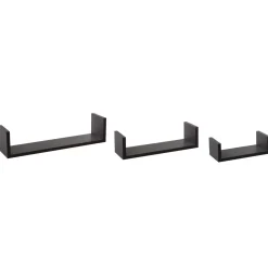 Set di 3 mensole Bord Nero
