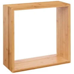 Set di 3 mensole cubo Fixy Bambù Naturale