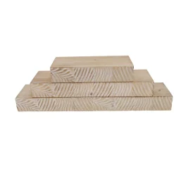Set di 3 mensole da parete in legno (L60 cm) Plano Marrone
