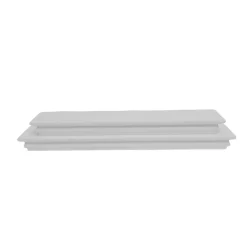 Set di 2 mensole in legno da parete (L70 cm) Jaspery Bianco