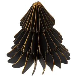 Set di 2 mini Alberi decorativi (H6 cm) Carta magnetica Nero