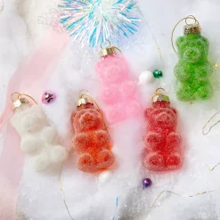 Set di 5 Orsacchiotti in vetro (H8 cm) Caramelle Golosità Multicolore