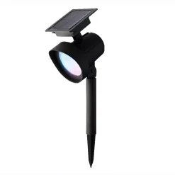 Set di 2 paletti da giardino solari da 25 lumen (H31 cm) Spot Bianco caldo e multicolore