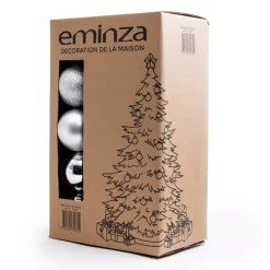 Set di 20 palline di Natale assortite New Alpine Argento