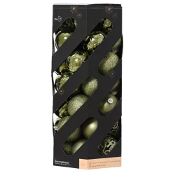 Set di 35 palline di Natale (D60 mm) Aravis mix Verde rosmarino