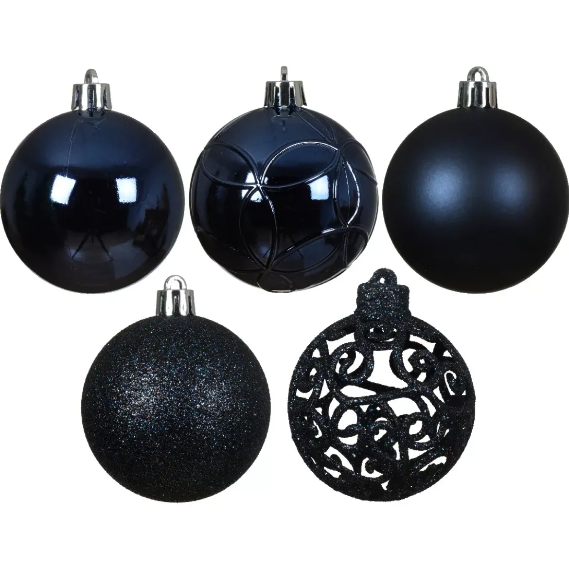 Set di 35 palline di Natale (D60 mm) Aravis mix Blu notte