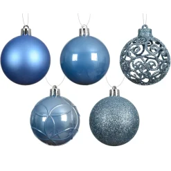 Set di 35 palline di Natale (D60 mm) Aravis Azzurro