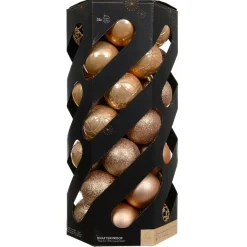 Set di 35 palline di Natale (D60 mm) Aravis mix Pesca