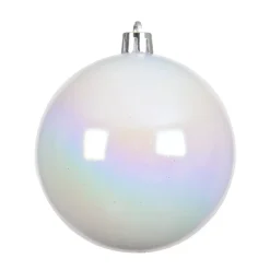 Set di 6 palline di Natale (D80 mm) Aravis Bianco iridescente