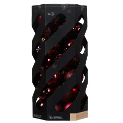 Set di 35 palline di Natale (D60 mm) Aravis mix Bordeaux