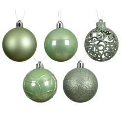 Set di 35 palline di Natale (D60 mm) Aravis mix Verde Matcha